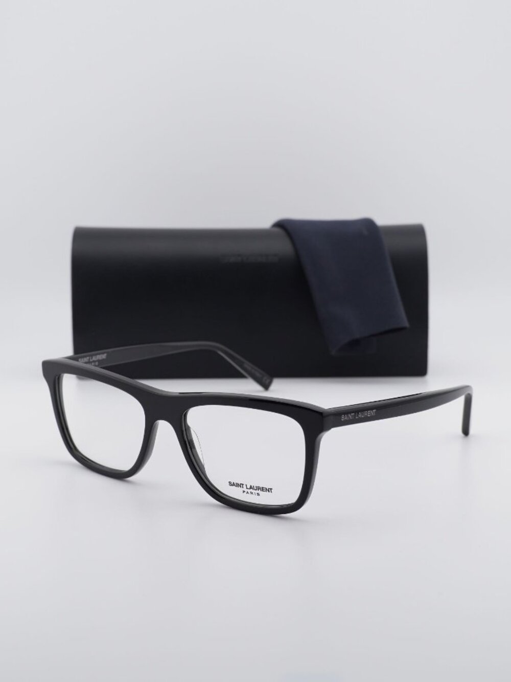 Saint Laurent SL481 001 Square Eyeglasses 55mm – Black